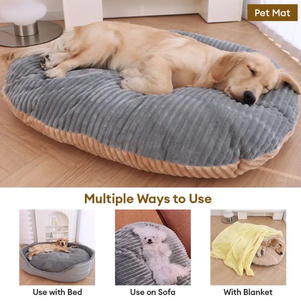 warm & comfortable removable washable pet sleeping mat & pet bed 18