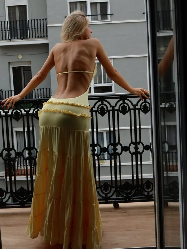 wemba one shoulder backless maxi dress 24
