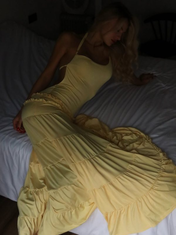 wemba one shoulder backless maxi dress 27