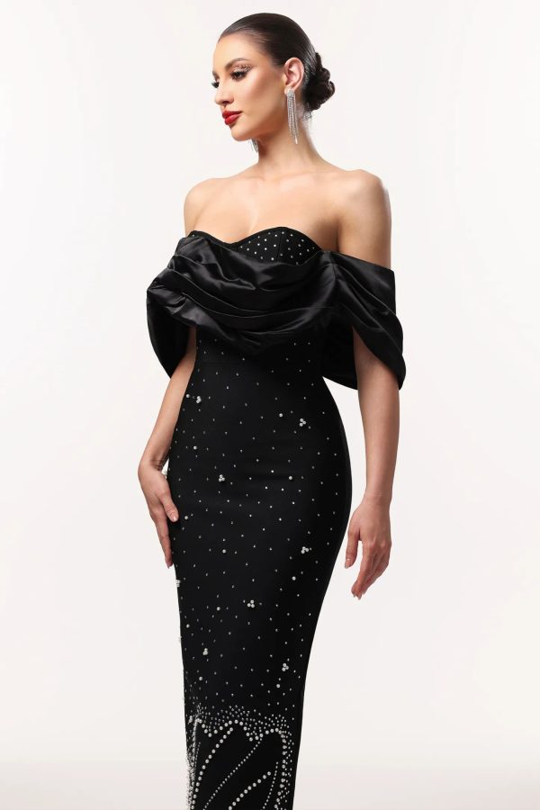 winify off shoulder rhinestone bandage black maxi dress 15