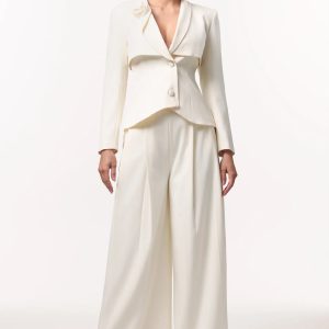 yalia long sleeve woven blazer two piece set 11