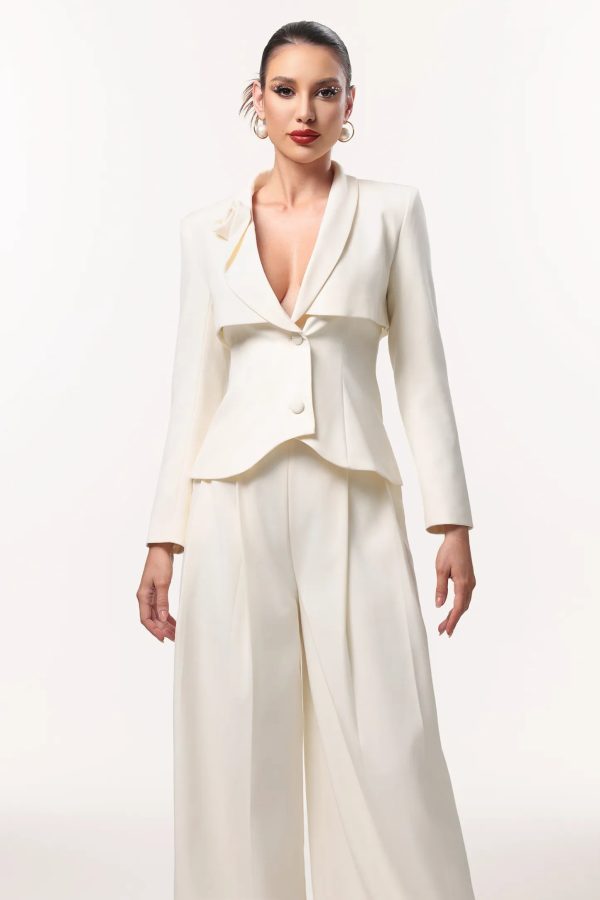 yalia long sleeve woven blazer two piece set 12