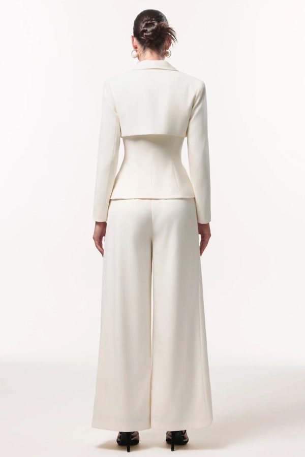yalia long sleeve woven blazer two piece set 16