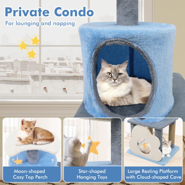 31.5 cute modern multi level cat tree 14