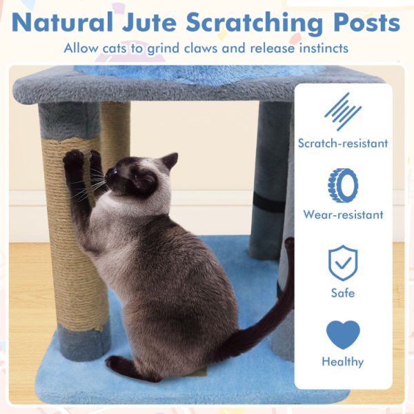 31.5 cute modern multi level cat tree 15