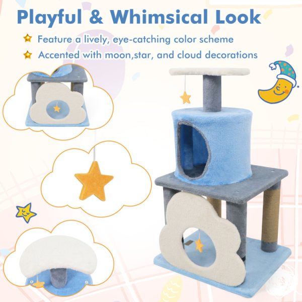31.5 cute modern multi level cat tree 16