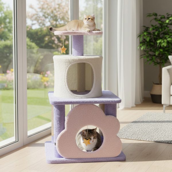 31.5 cute modern multi level cat tree 19