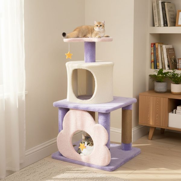 31.5 cute modern multi level cat tree 20