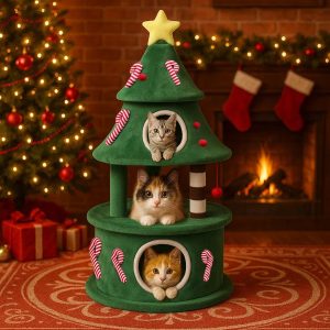 55 luxury modern christmas cat tree 11