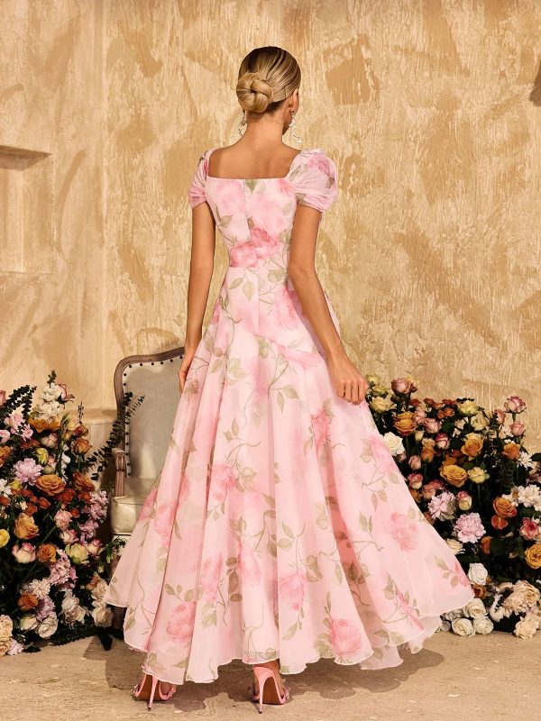 alayja flower printed mesh maxi dress 16