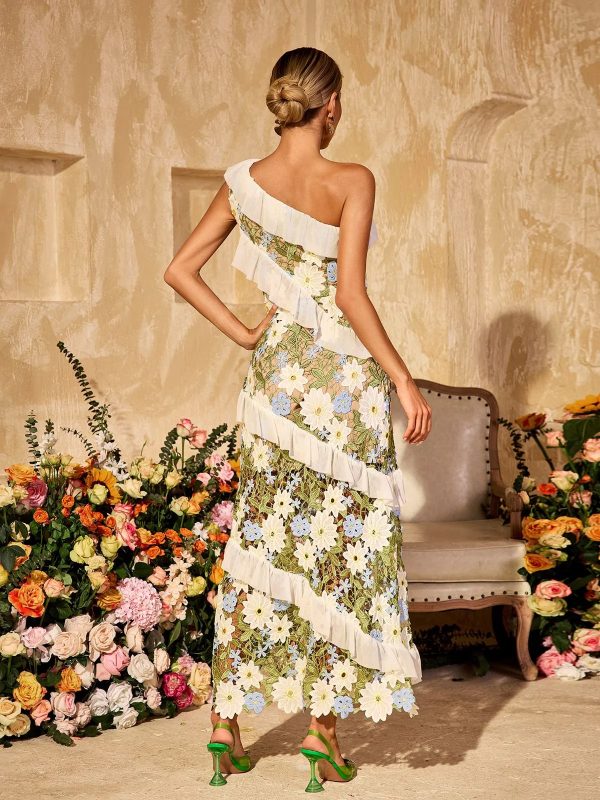 aliona one shoulder flower embroidered maxi dress 16