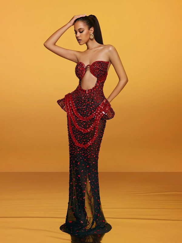 arygon strapless cutout crystal maxi dress in wine 15