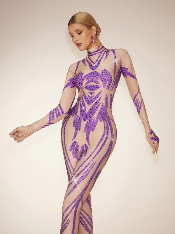 fervidor diamond printed jumpsuit 14