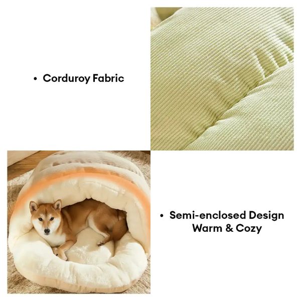 fun slipper style enclosed pet bed 21