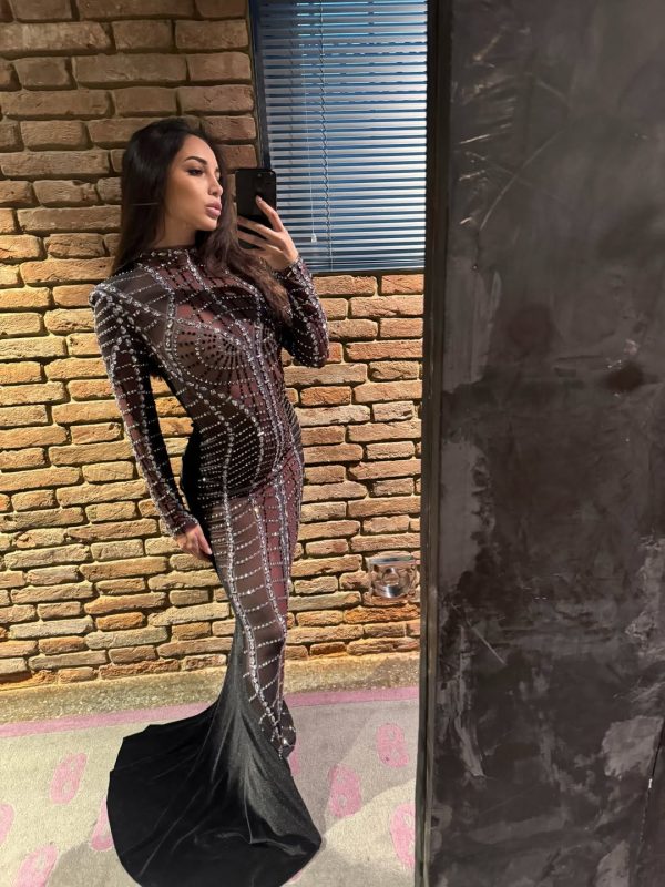 jaeldrin crystal rhinestone mermaid maxi dress 24