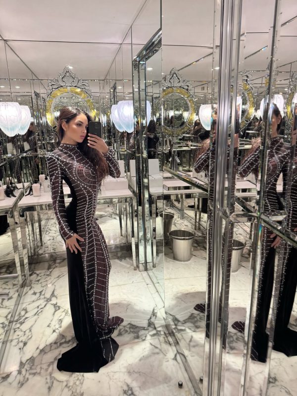 jaeldrin crystal rhinestone mermaid maxi dress 25
