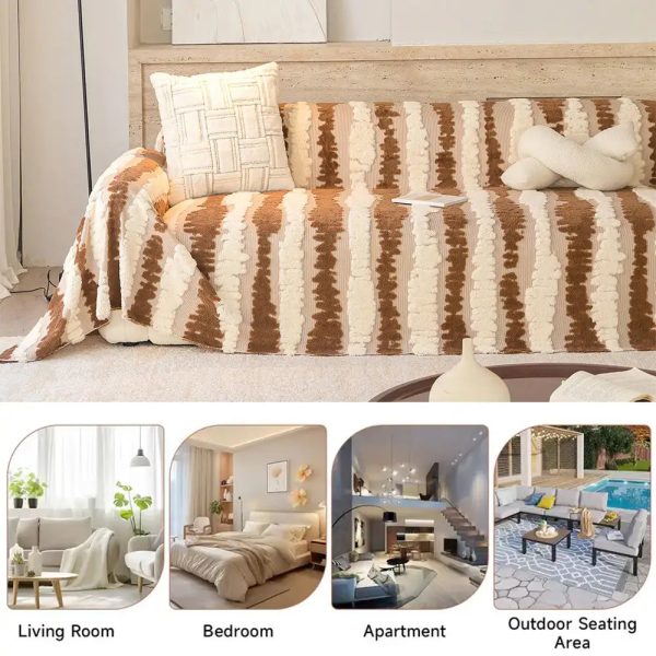 modern comfort plush multifunctional blanket couch cover 26
