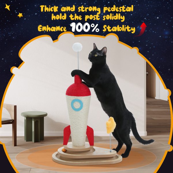 multifunctional rocket shaped cat scratching post 13