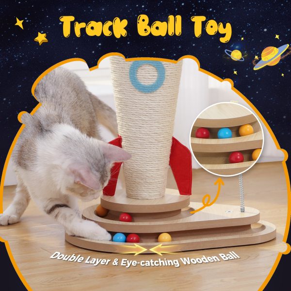 multifunctional rocket shaped cat scratching post 15