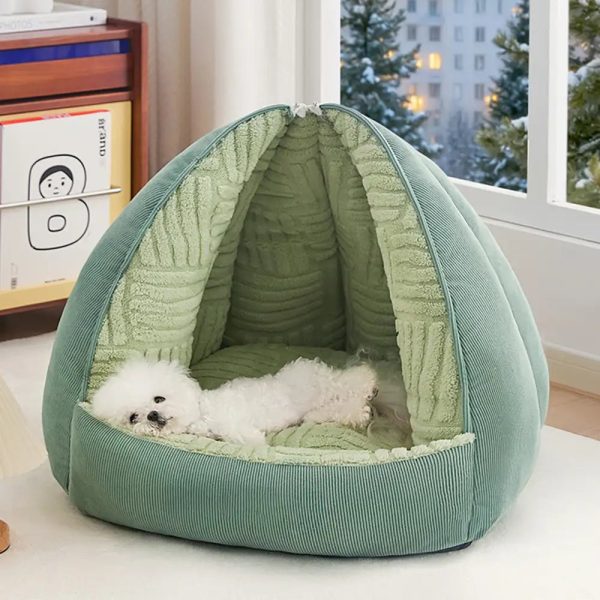multifunctional semi enclosed cave dog bed 13