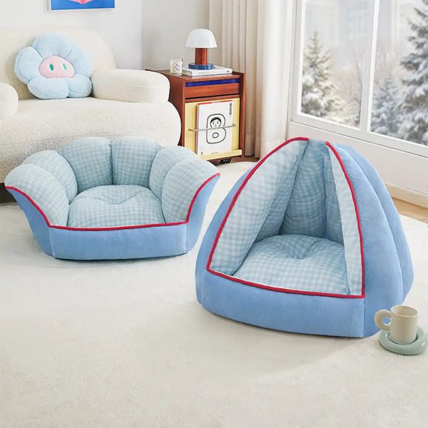 multifunctional semi enclosed cave dog bed 17
