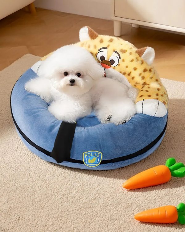 officer leopard pet sleeping bed 12
