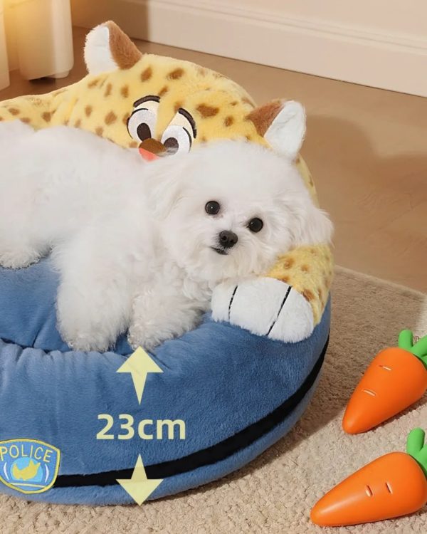 officer leopard pet sleeping bed 13