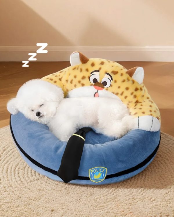 officer leopard pet sleeping bed 14