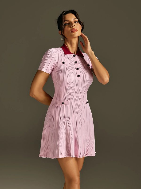 rorah collar flare mini dress 14