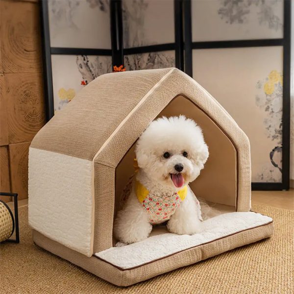 warming full sponge durable scratch resistant dog house 13