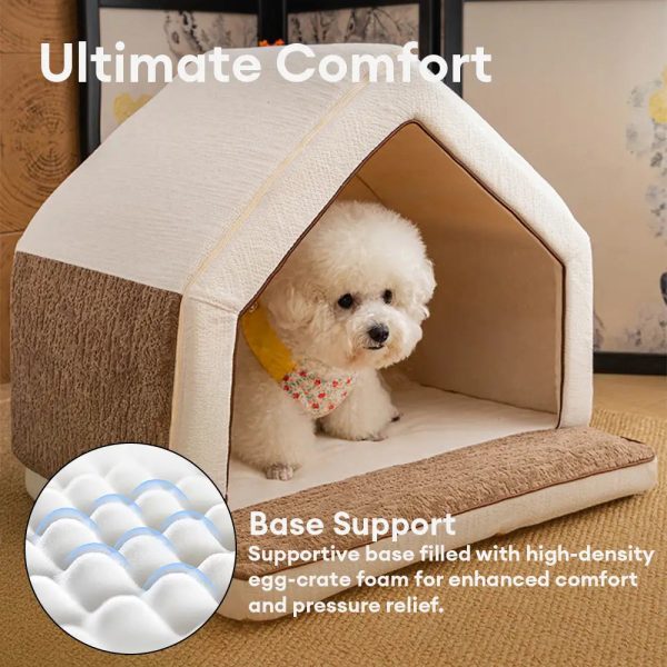 warming full sponge durable scratch resistant dog house 15