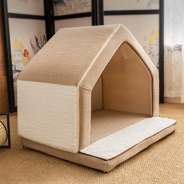 warming full sponge durable scratch resistant dog house 16