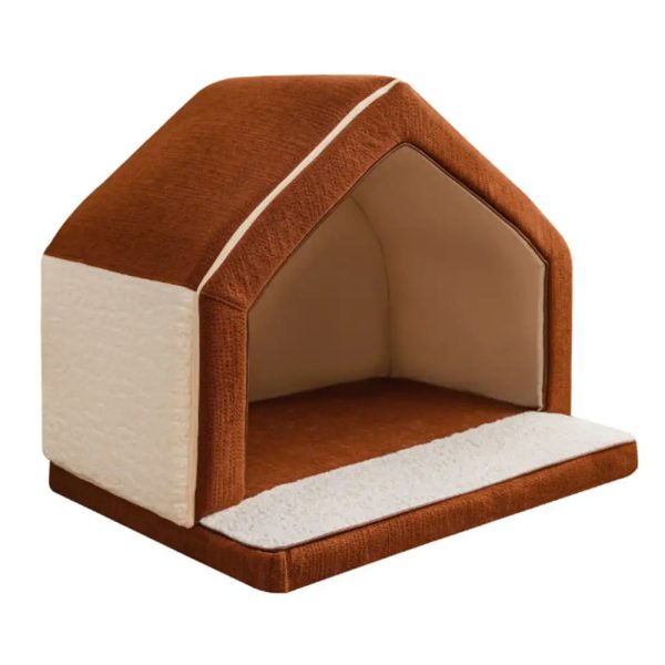 warming full sponge durable scratch resistant dog house 22