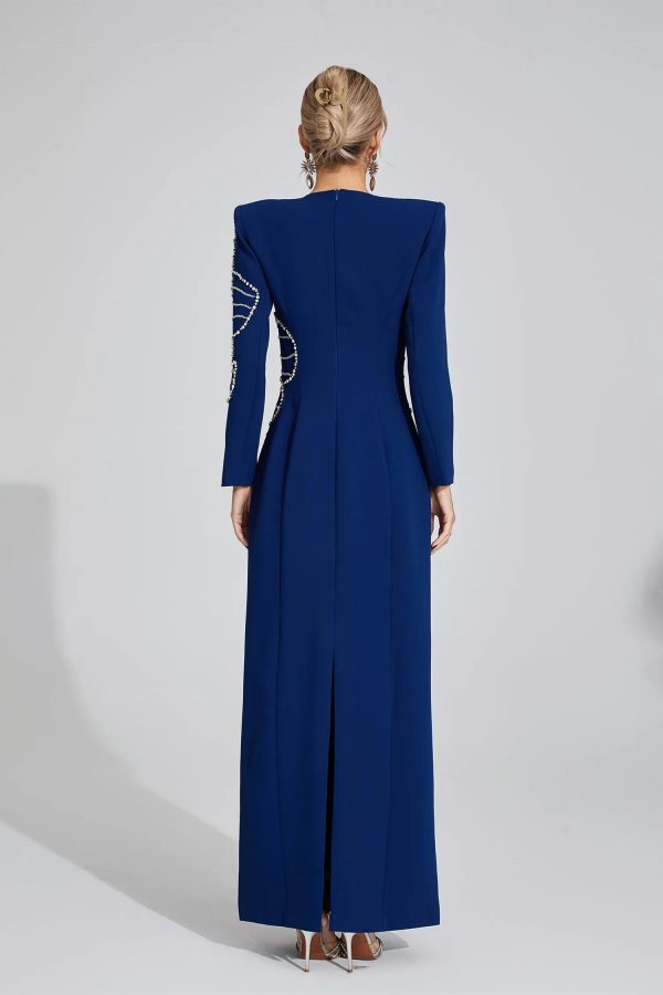 zenobia dark blue diamond maxi dress 16