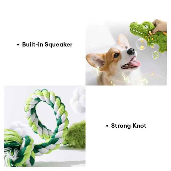 animal series plush squeak dog teething toy 15