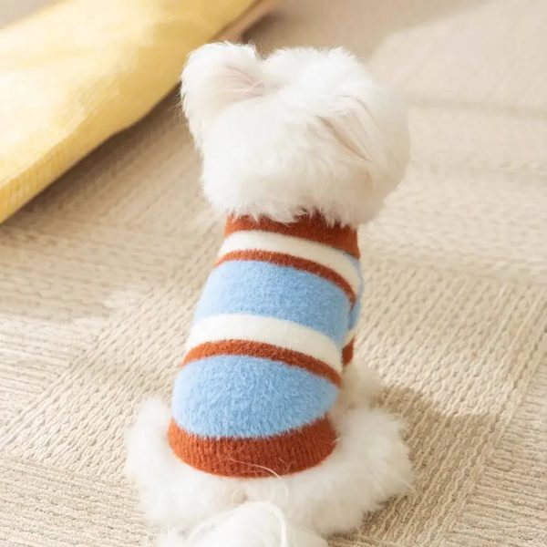 faux wool color block dog sweater 15