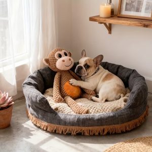 heavy duty chew resistant large monkey dog toy 11