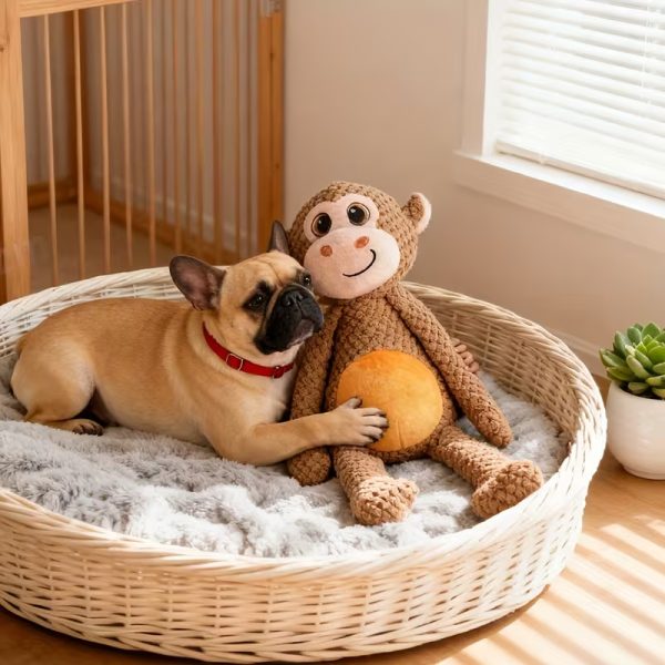 heavy duty chew resistant large monkey dog toy 12