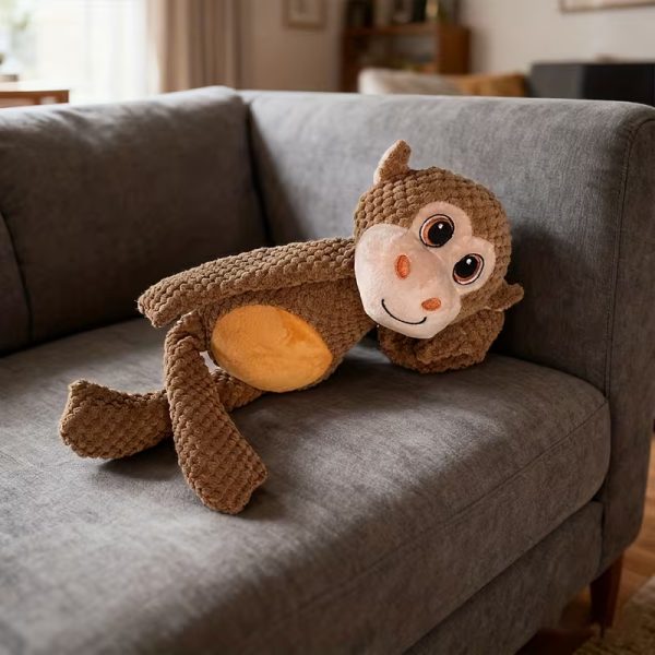 heavy duty chew resistant large monkey dog toy 19