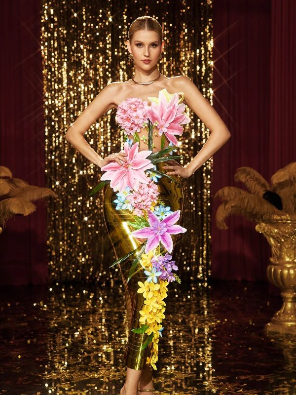 hector strapless flower skirt set 12