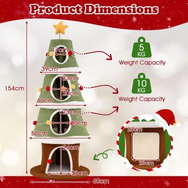 modern attractive christmas cat tree 18