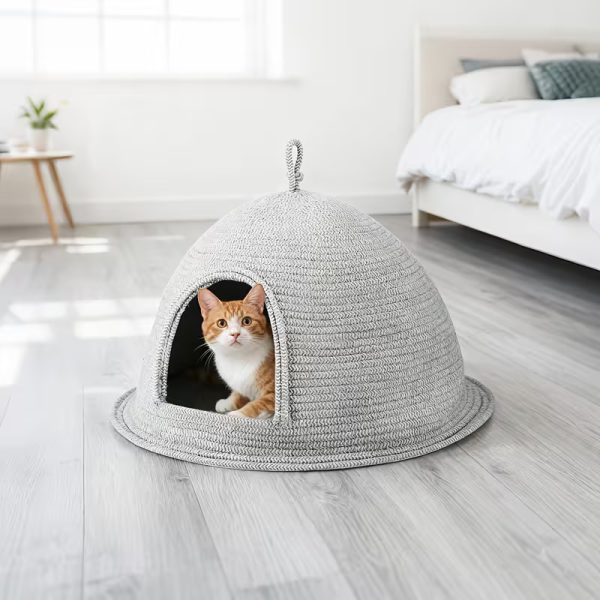 mongolian yurt cat house 13