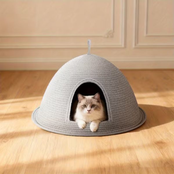 mongolian yurt cat house 14
