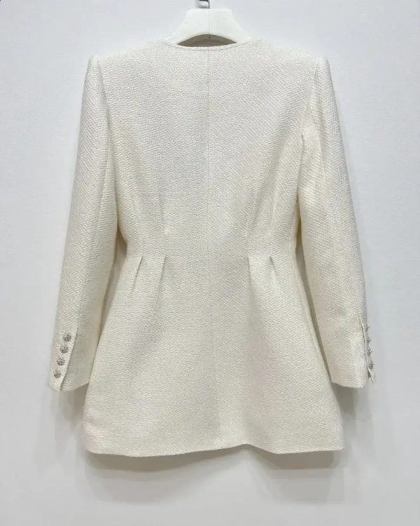 nina pearl long sleeve button mini dress 22