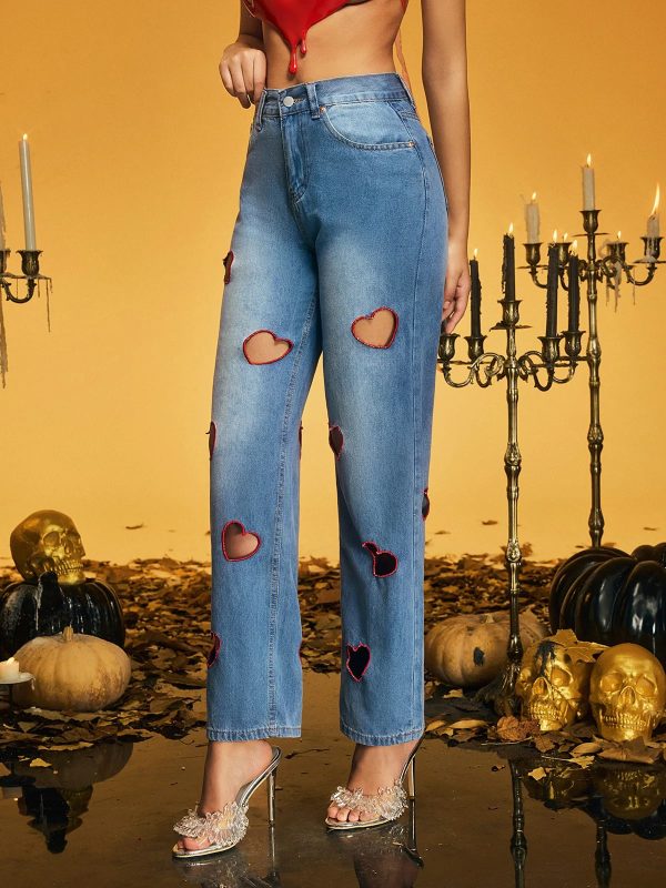 olthrak cutout heart straight jeans 15