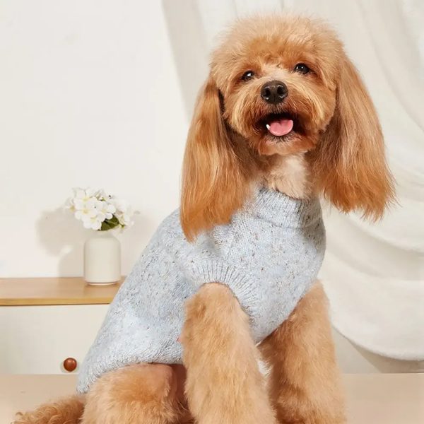 soft warm thick knitted dog sweater 12