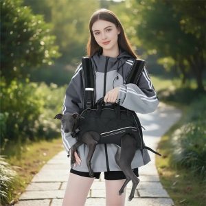 spine friendly horizontal dog backpack carrier 11