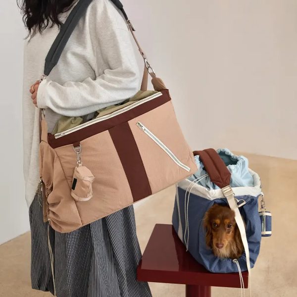 vintage breezy outdoor waterproof large capacity travel pet carrier bag 12