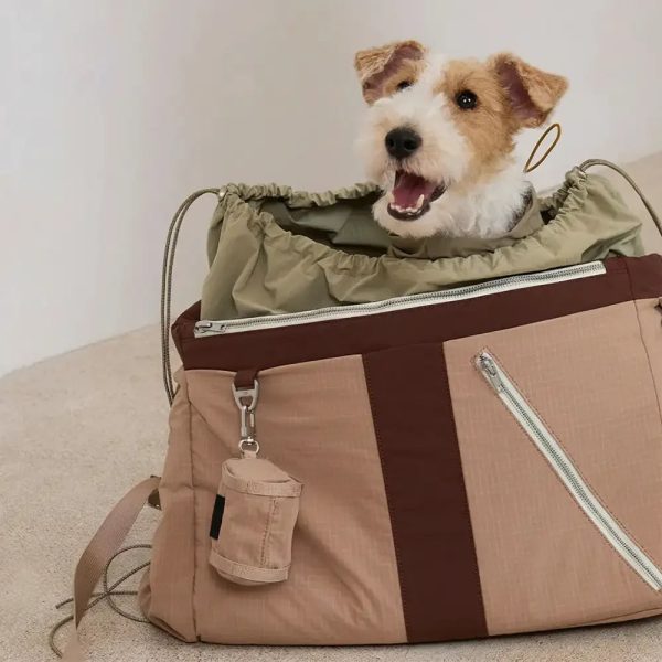 vintage breezy outdoor waterproof large capacity travel pet carrier bag 14