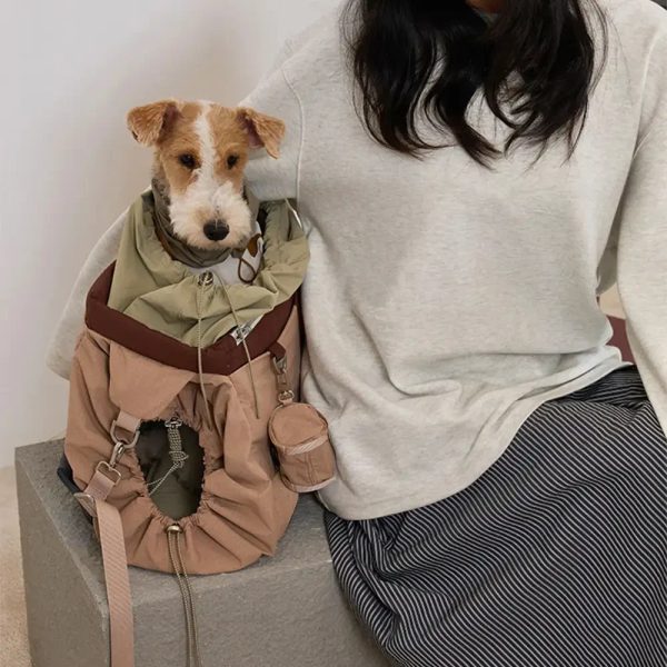 vintage breezy outdoor waterproof large capacity travel pet carrier bag 15